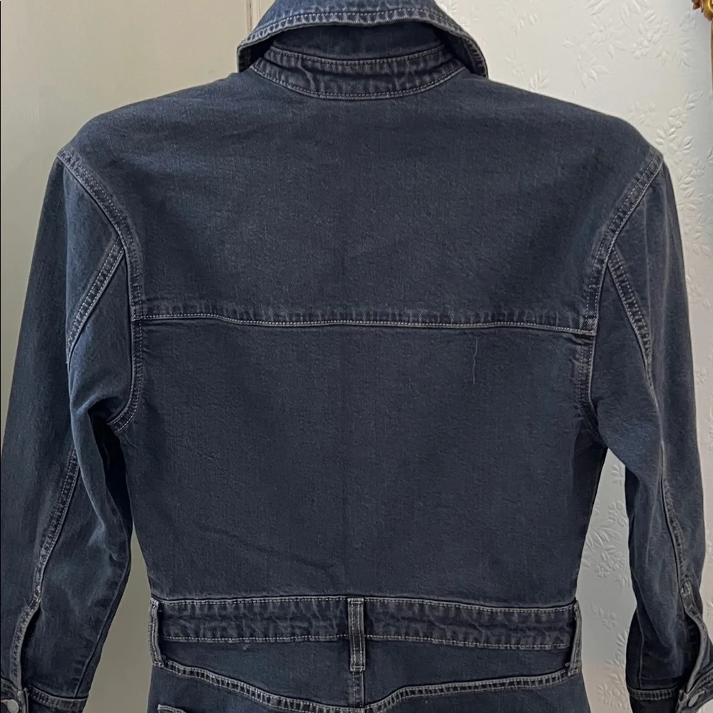 Universal Thread Charcoal Button-Up Denim Maxi Dress - Picture 10 of 12